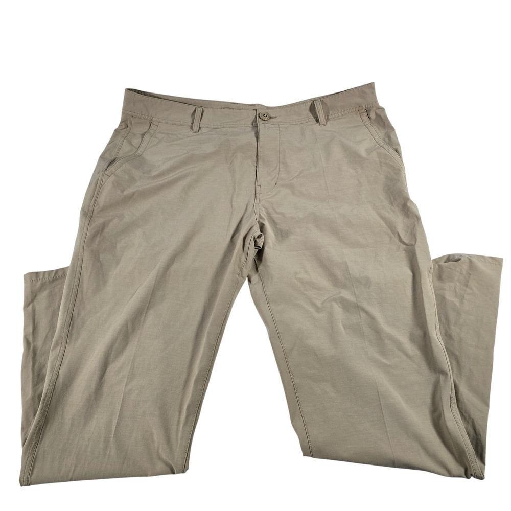 Huk Performance Fishing Mens Khaki Stretch Utility Pants Size 40x32 P0001779